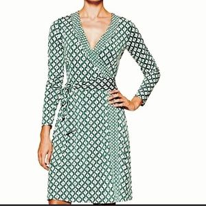 Banana Republic Geometric Print Wrap Dress Size M